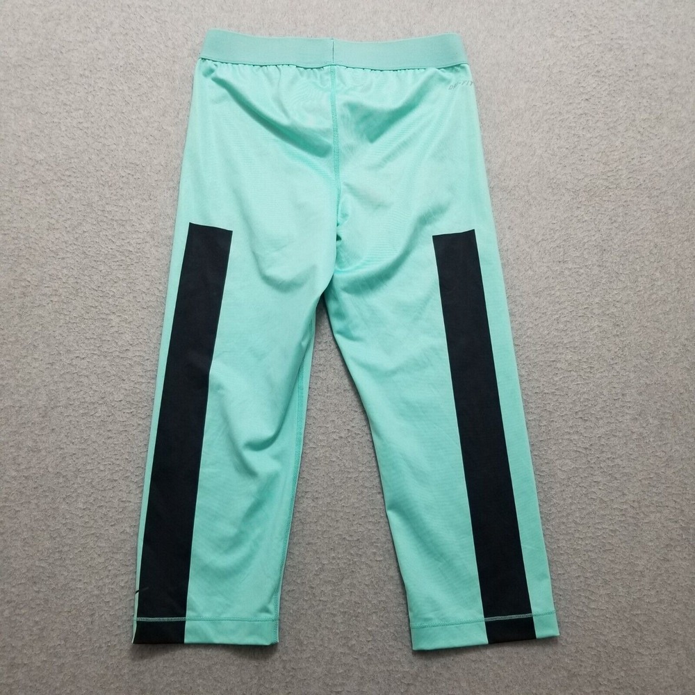 Nike Pro Sweatpants Womens Medium Green Elastic Dri Fit Cyan - Picture 8 of 10